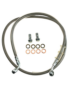 Przewód hamulcowy przód pitbike MRF MRF26-80-011 Zaciski - pompy - przewody - 1 2