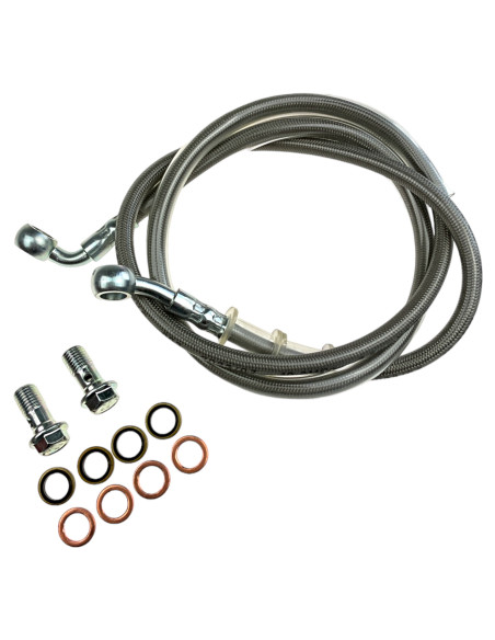 Przewód hamulcowy przód pitbike MRF MRF26-80-011 Zaciski - pompy - przewody - 4