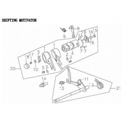 Śruba sprężyny kosy zmiany biegów pitbike 140 MRF MRF140-10-14 Części silnika MRF 140 - 1 2