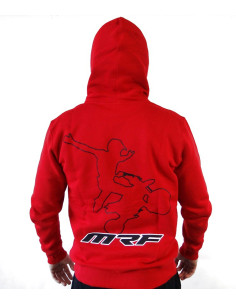 Bluza z kapturem czerwona senior MRF MRF17-63-003 ODZIEŻ CODZIENNA - 1 2