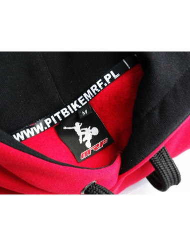 Bluza z kapturem czerwona senior MRF MRF17-63-003 ODZIEŻ CODZIENNA - 3