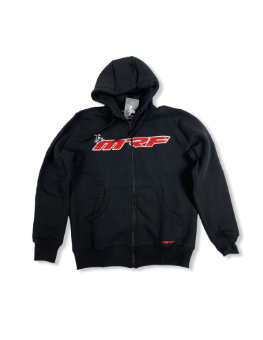 Bluza z kapturem rozpinana czerwona senior MRF MRF17-63-006 BLUZY - 4