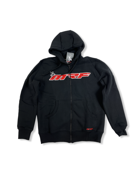 Bluza z kapturem rozpinana czerwona senior MRF MRF17-63-006 BLUZY - 4