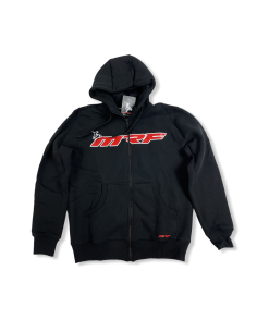 Bluza z kapturem rozpinana czarna junior MRF MRF17-63-005 BLUZY - 1