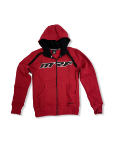 Bluza z kapturem rozpinana czerwona junior MRF MRF17-63-007 BLUZY - 1