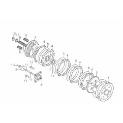 Pierścień ustalający MRF170 / kosz sprzęgłowy/ MRF170-09-2 Części silnika MRF 170 - 1 2