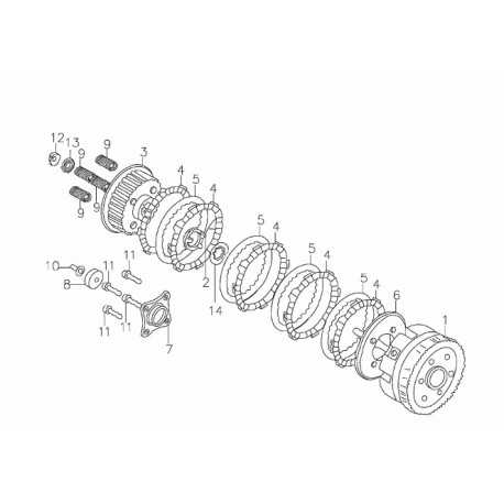 Pierścień ustalający MRF170 / kosz sprzęgłowy/ MRF170-09-2 Części silnika MRF 170 - 2
