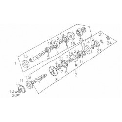 Łożysko skrzyni biegów 6001/P6 pitbike 140 MRF MRF140-12-13 Części silnika MRF 140 - 1 2