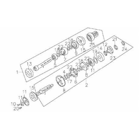 Łożysko skrzyni biegów 6001/P6 pitbike 140 MRF MRF140-12-13 Części silnika MRF 140 - 2