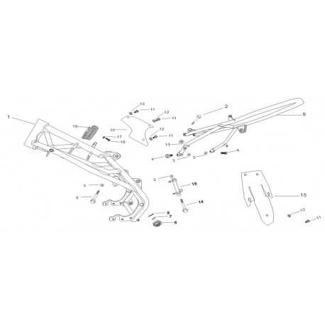 Śruba mocowania silnika tył pitbike MRF MRF36-107-008 Śruby i mocowania - 2