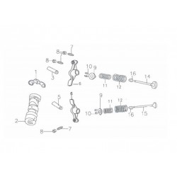 Mechanizm dekompresatora pitbike 140 MRF MRF140-03-1 Części silnika MRF 140 - 1 2