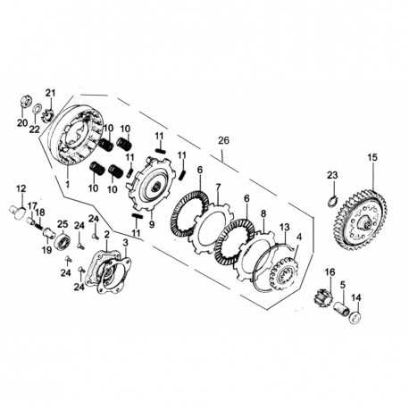 Tulejka napędu sprzęgła pitbike 120 MRF MRF120-07-5 Części silnika MRF 120 - 2