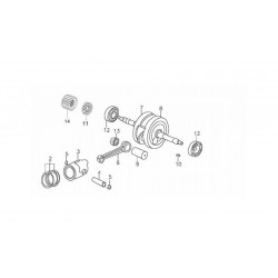 Połówka wału korbowego lewa pitbike 140 MRF MRF140-06-8 Części silnika MRF 140 - 2 2