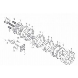 Podkładka nakrętki kosza sprzęgłowego pitbike 140 MRF MRF140-09-13 Części silnika MRF 140 - 1 2