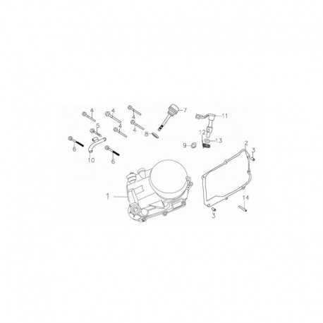 Uszczelka pod prawą pokrywę silnika pitbike 140 MRF MRF140-07-2 Części silnika MRF 140 - 2