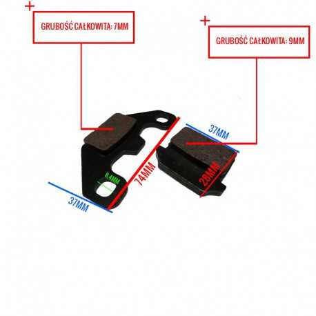 Klocki hamulcowe - tył małe pitbike MRF MRF26-71-002 Klocki hamulcowe - 2