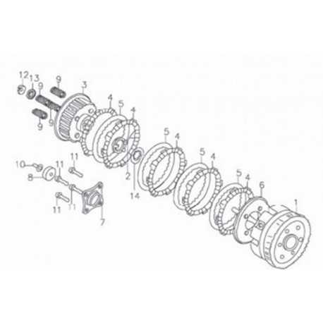 Podkładka sprężyny sprzegła pitbike 120 MRF MRF120-07-22 Części silnika MRF 120 - 2