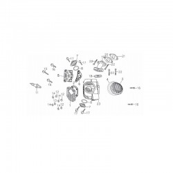 Podkładka nakrętki górnej pokrywy miedziana pitbike 140 MRF MRF140-02-13 Części silnika MRF 140 - 1 2