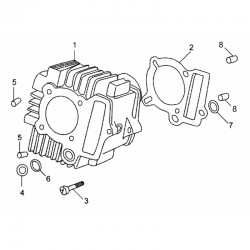 Podkładka cylindra pitbike 80 MRF MRF80-05-4 Części silnika MRF 80 - 1 2