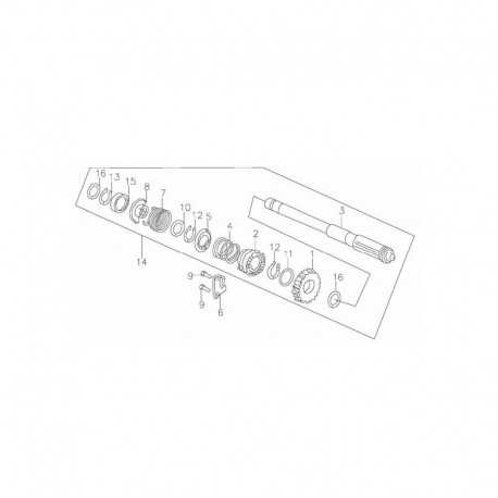 Wałek rozrusznika pitbike 140 MRF MRF140-11-14 Części silnika MRF 140 - 3
