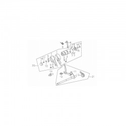 Kosa zmiany biegów pitbike 140 MRF MRF140-10-21 Części silnika MRF 140 - 1 2