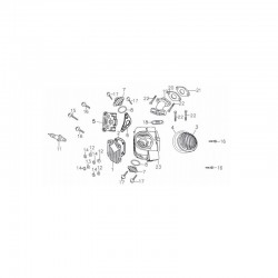 Dekielek zaworów pitbike 140 MRF MRF140-02-7/8 Części silnika MRF 140 - 1 2