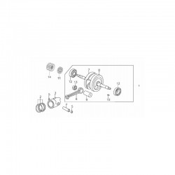 Zabezpieczenia sworznia tłoka (2szt) pitbike 140 MRF MRF140-06-5 Części silnika MRF 140 - 1 2