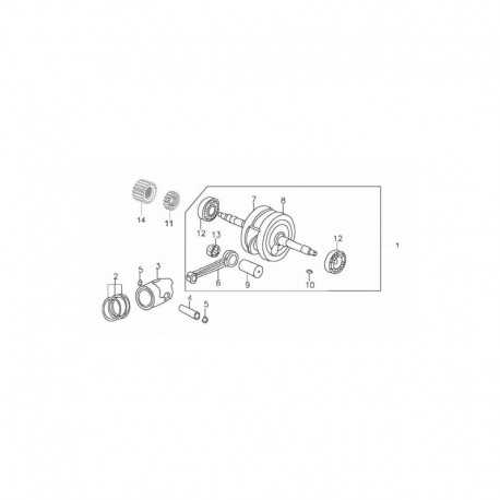 Zabezpieczenia sworznia tłoka (2szt) pitbike 140 MRF MRF140-06-5 Części silnika MRF 140 - 2