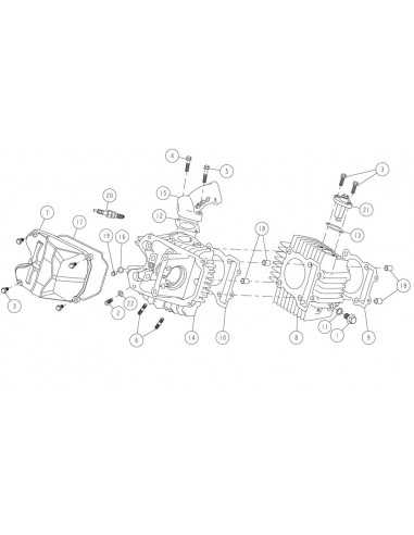 Uszczelka pod cylinder pitbike Daytona 86436 Części silnika Daytona - 2