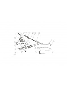 Śruba wałka rozrządu pitbike Daytona 86883 Części silnika Daytona - 1 2
