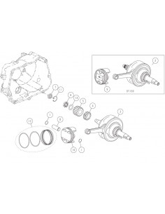 Wał korbowy 150 Daytona 86381 Części silnika Daytona - 3 2