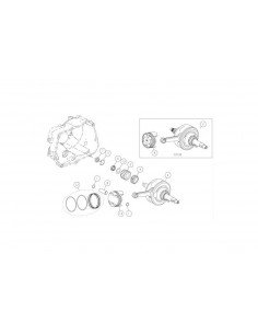 Podkładka wału korbowego pitbike Daytona 86411 Części silnika Daytona - 1 2