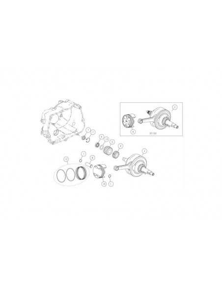 Podkładka wału korbowego pitbike Daytona 86411 Części silnika Daytona - 2