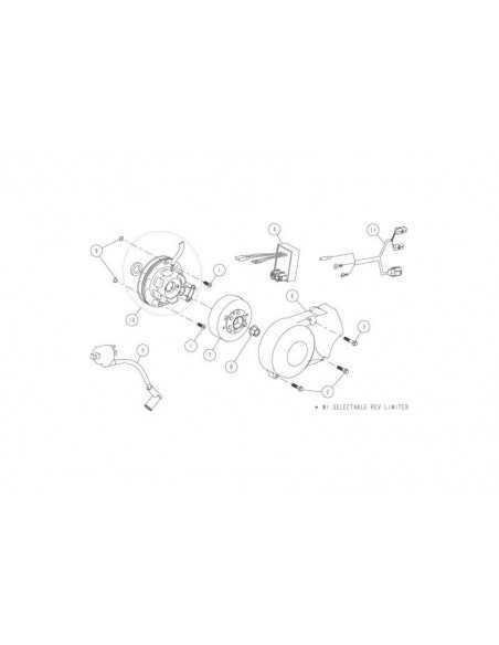 Nakrętka mocująca magneto pitbike Daytona 86452 Części silnika Daytona - 2