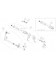 Wałek krzywkowy do skrzyni biegów pitbike Daytona 86421 Części silnika Daytona - 1 2