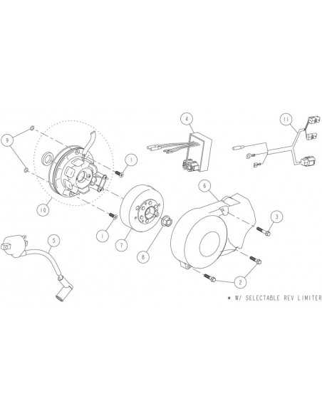 Pokrywa silnika lewa pitbike Daytona 86373 Części silnika Daytona - 2