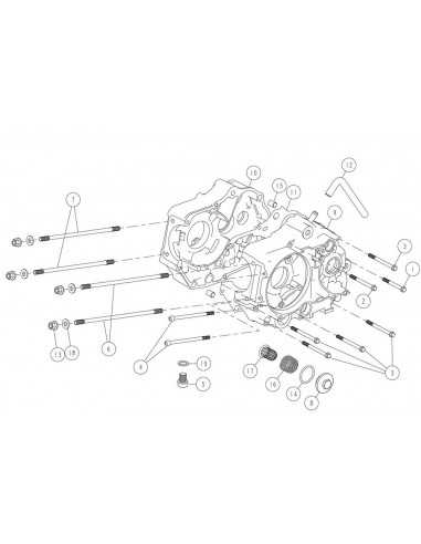 Karter silnika prawy pitbike Daytona 86884 Części silnika Daytona - 3