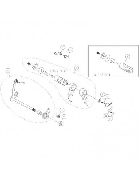 Śruba wałka krzywkowego M6 pitbike Daytona 86449 Części silnika Daytona - 2
