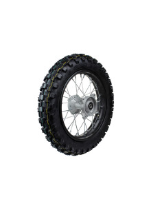 Koło 80/100-12 tylne komplet pitbike ER MRF MRF13-23-028 Części Pit Bike ER - 1
