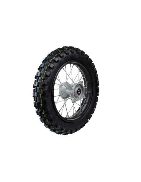 Koło 80/100-12 tylne komplet pitbike ER MRF MRF13-23-028 Części Pit Bike ER - 1