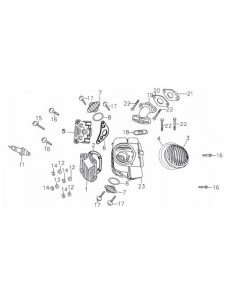 Śruba króciec/głowica pitbike 140 MRF MRF140-02-22 Części silnika MRF 140 - 1 2