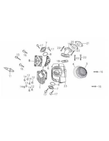 Śruba króciec/głowica pitbike 140 MRF MRF140-02-22 Części silnika MRF 140 - 2