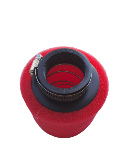 Filtr powietrza 42mm prosty (czerwony) MRF54-00-003 Filtry powietrza MRF - 4