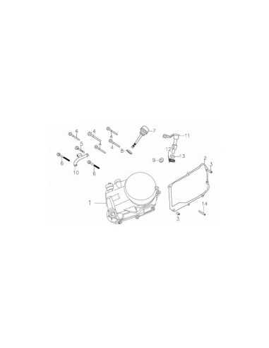 Śruba pokrywy silnika prawej mod1 pitbike 140 MRF MRF140-07-4 Części silnika MRF 140 - 2