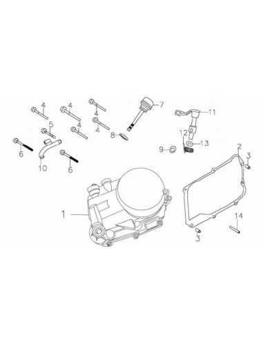 Śruba pokrywy silnika prawej mod1 pitbike 140 MRF MRF140-07-4 Części silnika MRF 140 - 3