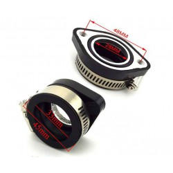 Adapter / łącznik króciec - gaźnik pitbike MRF MRF52-97-005 Króćce, adaptery, uszczelki - 1 2