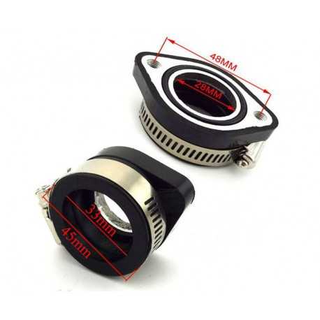 Adapter / łącznik króciec - gaźnik pitbike MRF MRF52-97-005 Króćce, adaptery, uszczelki - 2