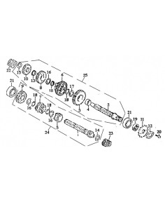 Uszczelniacz wałka zdawczego pitbike 80 MRF MRF80-11-19 Części silnika MRF 80 - 1 2